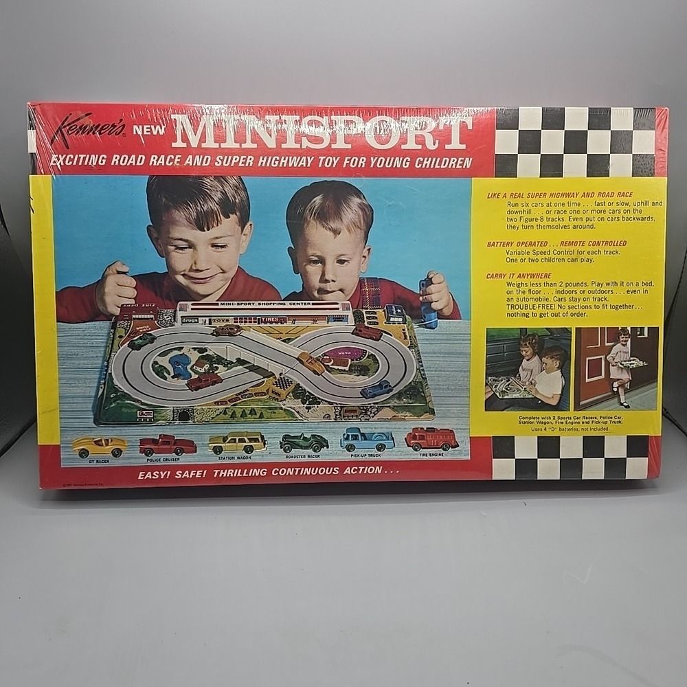 1967 Kenner Minisport Road‎ Race & Highway Set Brand New Factory Sealed
